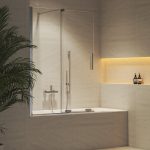 Ravak ROVS2 100 kádparaván átlátszó üveggel 100x150 cm - Króm (X786A0C00Z1)