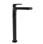 SIMPLE Magas Mosdócsaptelep klikk-klakk leeresztővel fekete króm színben (6697SCCNL) - KIFUTÓ SZÍN