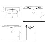ISVEA STELLA kerámiamosdó, 90x46,5cm (10ST50090) - Image 2