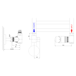 BRUCKNER WICHER ECK COMBI radiátorszelep – termosztátos fejjel, matt fekete (600.321.6) - Image 2