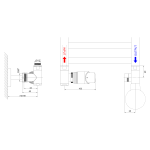 BRUCKNER WICHER ECK COMBI radiátorszelep – termosztátos fejjel, matt fekete (600.321.6) - Image 3