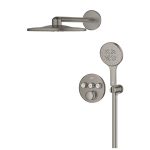 Grohe Grohtherm Smartcontrol falsík alatti termosztástos zuhanyrendszer - Rainshower SmartActive 310 fejzuhannyal  - Brushed Hard Graphite (34863AL0) - Image 3