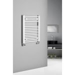 AQUALINE ORBIT fürdőszobai radiátor – íves (H-forma), 500 × 640 mm, 360 W, fehér (ILO65T) - Image 5