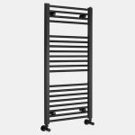 AQUALINE DIRECT fürdőszobai radiátor – egyenes (H-forma), 450 × 960 mm, 447 W, fekete (ILR94B)