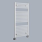 AQUALINE DIRECT fürdőszobai radiátor – egyenes (H-forma), 450 × 960 mm, 447 W, fehér (ILR94T)