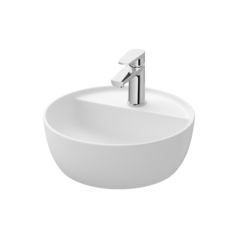 k116-153_moduo_40_countertop_washbasin_round_armature_moduo_chrom,qnuMpq2lq3GXrsaOZ6Q Cersanit Moduo 40cm Kör Alakú Mosdó, csaplyukkal (K116-153) - Image 1