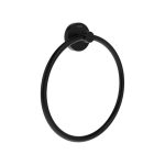 Ravak Kona KN 300 kör alakú törölközőtartó, matt fekete