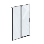 Ravak Roll RODP2 100 zuhanyajtó - Króm - Image 5