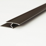 Viarprofil Roppantós szintkiegyenlítő alumínium profil 32mm x 2.7m - bronz színben
