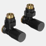 AQUALINE C-START radiátorszelep – matt fekete (SC237B)