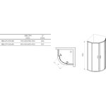 RAVAK Blix II NBLCP4 80x80 cm íves zuhanykabin - Matt fehér - Image 5