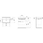 Laufen Pro X mosdó 65 x 46,5 cm - Image 3