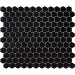 Intermatex Hexagon Black matt mozaik 26 x30 cm