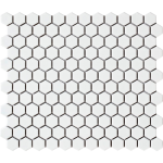 Intermatex Hexagon White matt mozaik 26 x30 cm