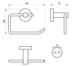 Ravak  Kona KN 401 WC-papír-tartó, matt fehér - Image 2