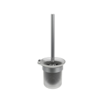 Ravak Fold FD 410 WC-kefe-tartó kefével és tartállyal, szálcsiszolt rozsdamentes acél