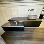 Royo Vida 160 cm pultos fürdőszoba bútor , mosdóval - KIÁLLÍTÁSI DARAB