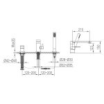 M-Acryl City kádcsaptelep, króm – kádperemre szerelhető - Image 2