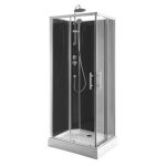 Aqualine GRANVIK szögletes zuhanykabin 90×70×210 cm – transzparens üveggel - Image 4