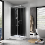 Aqualine GRANVIK szögletes zuhanykabin 90×70×210 cm – transzparens üveggel