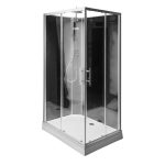 Aqualine GRANVIK szögletes zuhanykabin 120×80×210 cm – transzparens üveggel - Image 3