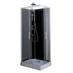 Aqualine GRANVIK szögletes zuhanykabin 120×80×210 cm – transzparens üveggel - Image 4