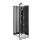 Aqualine GRANVIK szögletes zuhanykabin 80×80×210 cm – transzparens üveggel - Image 3