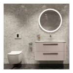 Creavit ELEGANT Rimless bidés fali WC csappal (EG321-34CB00E-0012) - Image 2