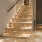Emilceramica Tele Di Marmo Lumia Golden Ambra Full Lappato Gradone Step 33×120×3,2×3,2 cm - Image 2