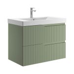 JIKA Cubito Style alsószekrény 79,5×45,4 cm, 2 fiókos, mentazöld (H40J4414023541)