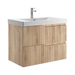 JIKA Cubito Style alsószekrény 79,5×45,4 cm, 2 fiókos, fa dekor (H40J4424023551)