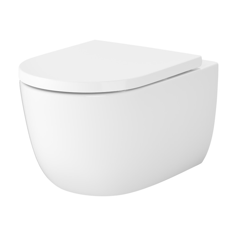 S4036-001 Cersanit NAVADO PRO OVAL Tornado fali WC szett, ülőkével - Image 1