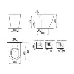 JIKA Cubito Style álló WC, vario kifolyóval, Vortex/Rimless (H8234210000001) - Image 3
