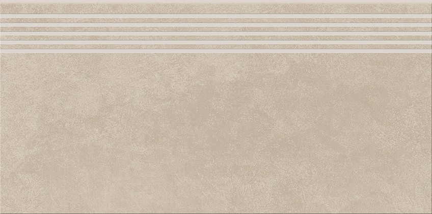 ares_beige_steptread_297x598_72dpi_a,qnuMpq2lq3GXrsaOZ6Q Cersanit Ares Beige Steptread matt gres lépcsőlap 29,8×59,8 cm bézs betonhatású felülettel