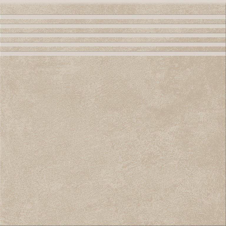 ares_beige_steptread_298x298_300dpi_a,qnuMpq2lq3GXrsaOZ6Q Cersanit Ares Beige Steptread matt gres lépcsőlap 29,8×29,8 cm bézs betonhatású felülettel