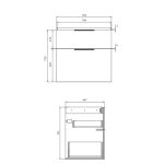 Cersani City alsószekrény 80x45 cm - tölgy - Image 6