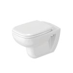 Duravit D-Code fali WC szett Rimless, soft-close ülőkével, fehér fényes (45700900A1)