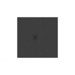 Ravak Slate Pro 90×90 matt fekete öntött márvány zuhanytálca