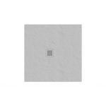 Ravak Slate Pro 90×90 Smoke Grey öntött márvány zuhanytálca