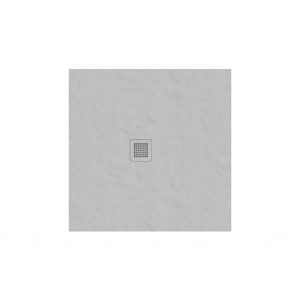Ravak Slate Pro 90×90 Smoke Grey öntött márvány zuhanytálca