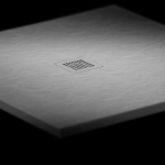 Ravak Slate Pro zuhanytálca 90×90 – Smoke Grey - Image 3