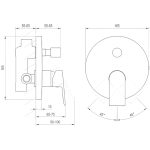 Ravak Plan PN 062.00CR.O2 falba süllyesztett csaptelep – króm - Image 2