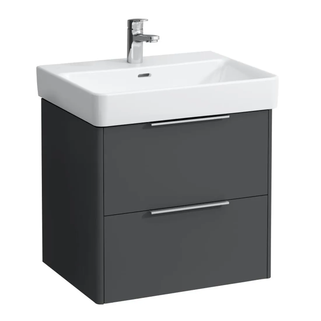 1100x1100 Laufen Base két fiókos alsószekrény, Pro S 60 cm mosdóhoz - traffic grey - Image 1