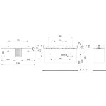 LAUFEN VAL 120 cm dupla mosdó félig száraz zónával – fényes fehér - Image 2