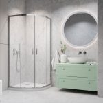 Radaway Alienta E 100x80 cm íves zuhanykabin - króm - Image 2