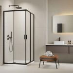 Radaway Alienta Black C 80x80 cm szögletes zuhanykabin - fekete - Image 3