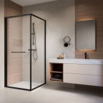 Radaway Alienta Black SD I 80x80 cm szögletes fekete zuhanykabin - fekete - Image 4