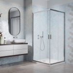 Radaway Alienta C 80x80 szögletes zuhanykabin - króm - Image 8