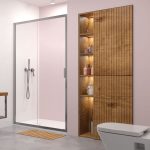 Radaway Alienta DWJ 100 cm tolóajtó - króm - Image 2