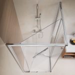 Radaway Alienta SD I 90x90 cm szögletes zuhanykabin tolóajtóval - króm - Image 2
